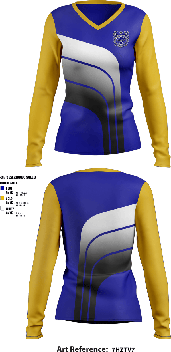 Women's Long Sleeve Vneck Shirt, Ava Elementary School, Spirit Store, Teamtime, Team time, sublimation, custom sports apparel, team uniforms, spirit wear, spiritwear, sports uniforms, custom shirts, team store, custom team store, fundraiser sports, apparel fundraiser