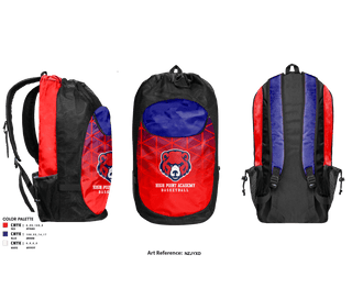 Gear Bag, High Point Academy Basketball, Men's Basketball, Teamtime, Team time, sublimation, custom sports apparel, team uniforms, spirit wear, spiritwear, sports uniforms, custom shirts, team store, custom team store, fundraiser sports, apparel fundraiser
