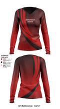 Stringer news 27368029 Women's Long Sleeve V-neck Shirt - 1