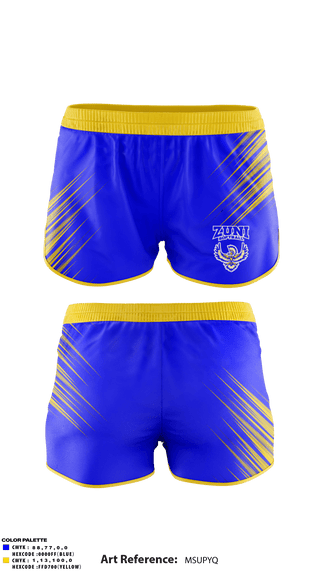 Track Shorts, Zuni High School Softball, Softball, Teamtime, Team time, sublimation, custom sports apparel, team uniforms, spirit wear, spiritwear, sports uniforms, custom shirts, team store, custom team store, fundraiser sports, apparel fundraiser