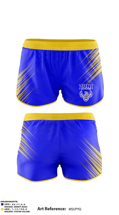 Zuni High School Softball 40526420 Track Shorts - 1