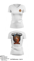 Shrimp Shack Shooters 38335157 Women's Short Sleeve V-neck Shirt - 6