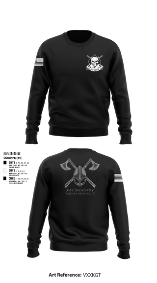 Crew Neck Sweatshirt, Easy Company 3-47, , Teamtime, Team time, sublimation, custom sports apparel, team uniforms, spirit wear, spiritwear, sports uniforms, custom shirts, team store, custom team store, fundraiser sports, apparel fundraiser