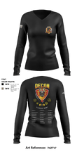 272 Chemical Decon 1 62690380 Women's Long Sleeve V-neck Shirt - 11
