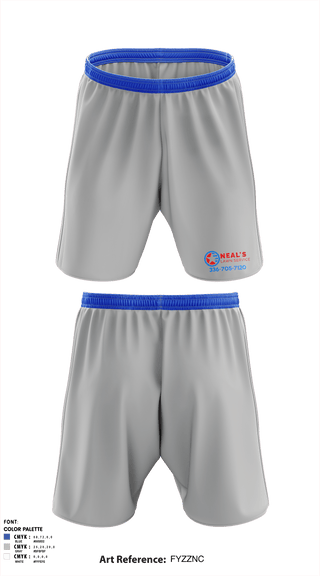 Athletic Shorts With Pockets, Neal's Lawn Service, , Teamtime, Team time, sublimation, custom sports apparel, team uniforms, spirit wear, spiritwear, sports uniforms, custom shirts, team store, custom team store, fundraiser sports, apparel fundraiser