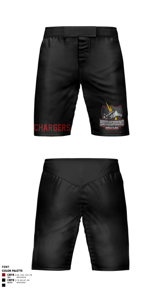 Fight Shorts, BATTLEGROUND WRESTLING, Wrestling, Teamtime, Team time, sublimation, custom sports apparel, team uniforms, spirit wear, spiritwear, sports uniforms, custom shirts, team store, custom team store, fundraiser sports, apparel fundraiser
