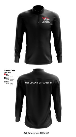Quarter Zip Jacket, Allentown High School Cross Country, Cross Country, Teamtime, Team time, sublimation, custom sports apparel, team uniforms, spirit wear, spiritwear, sports uniforms, custom shirts, team store, custom team store, fundraiser sports, apparel fundraiser