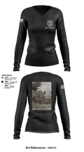 EMF CP DET SAC 86149634 Women's Long Sleeve V-neck Shirt - 3