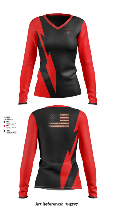 Vitalii Detailing 67870229 Women's Long Sleeve V-neck Shirt - 1