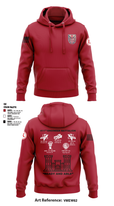 411th Engineer Battalion 54213256 Hoodie - 14