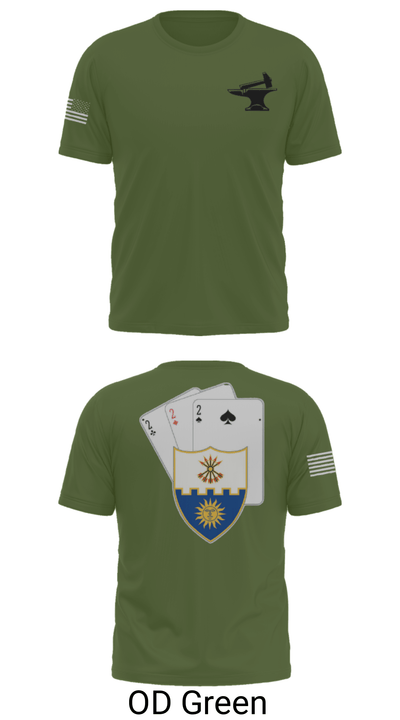Anvil company, 2-22 Infantry 69124042 Short Sleeve Performance Shirt - 34
