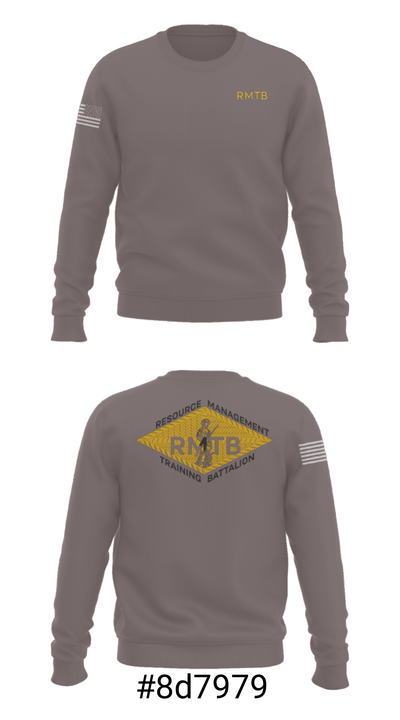 Resource Management Training Battalion 37478088 Crew Neck Sweatshirt - 7
