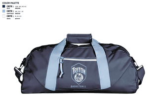 Duffle Bag, Triton Youth Basketball, Men's Basketball, Teamtime, Team time, sublimation, custom sports apparel, team uniforms, spirit wear, spiritwear, sports uniforms, custom shirts, team store, custom team store, fundraiser sports, apparel fundraiser