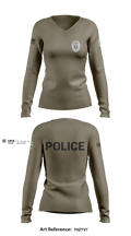 TAYLORSVILLE POLICE DEPARTMENT LT 27466887 Women's Long Sleeve V-neck Shirt - 4