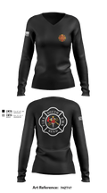 South Bend Fire 21088778 Women's Long Sleeve V-neck Shirt - 1