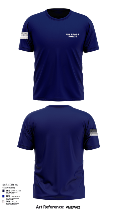 US Space force 57592305 Short Sleeve Performance Shirt - 1