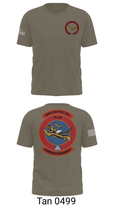 David Lee “Tex” Hill Composite Squadron 94056654 Short Sleeve Performance Shirt - 34