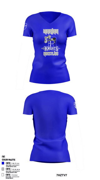 Women's Short Sleeve Vneck Shirt, Marian High School Wrestling, Wrestling, Teamtime, Team time, sublimation, custom sports apparel, team uniforms, spirit wear, spiritwear, sports uniforms, custom shirts, team store, custom team store, fundraiser sports, apparel fundraiser