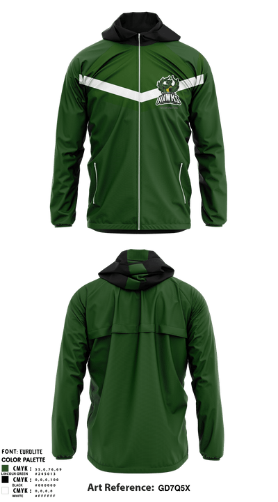 Cape May County Technical High School Cheer 67172243 Windbreaker - 1