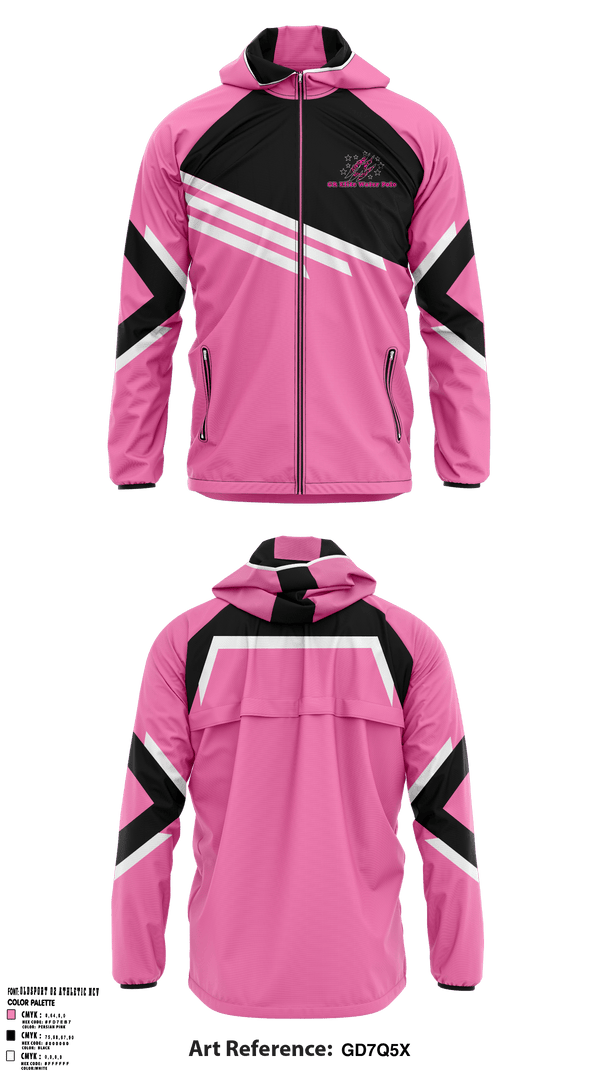 Windbreaker, East Grand Rapids High School Water Polo, School Spirit Store, Teamtime, Team time, sublimation, custom sports apparel, team uniforms, spirit wear, spiritwear, sports uniforms, custom shirts, team store, custom team store, fundraiser sports, apparel fundraiser