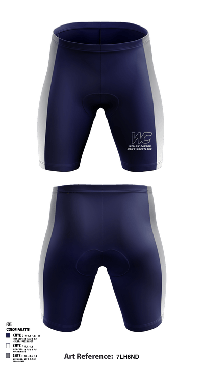 Willow Canyon High School Wrestling 60187801 Men's Compression Shorts - 1