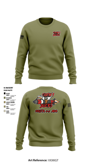 Crew Neck Sweatshirt, , Army, Teamtime, Team time, sublimation, custom sports apparel, team uniforms, spirit wear, spiritwear, sports uniforms, custom shirts, team store, custom team store, fundraiser sports, apparel fundraiser