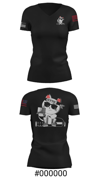 Women's Short Sleeve Vneck Shirt, , Air Force, Teamtime, Team time, sublimation, custom sports apparel, team uniforms, spirit wear, spiritwear, sports uniforms, custom shirts, team store, custom team store, fundraiser sports, apparel fundraiser