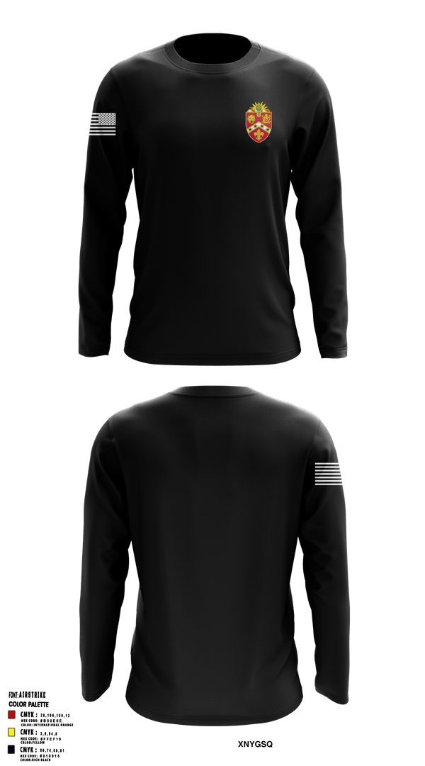 Long Sleeve Performance Shirt, HHB 3rd Battalion, 3rd Field Artillery, , Teamtime, Team time, sublimation, custom sports apparel, team uniforms, spirit wear, spiritwear, sports uniforms, custom shirts, team store, custom team store, fundraiser sports, apparel fundraiser