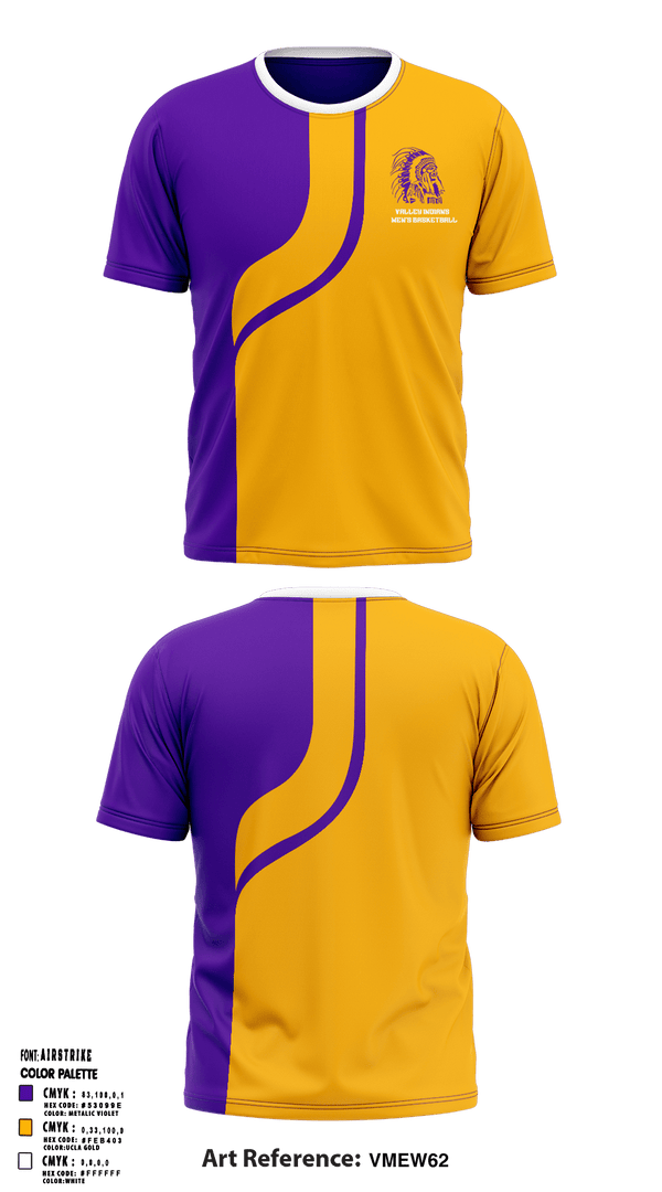 Short Sleeve Performance Shirt, Valley Indians, Men's Basketball, Teamtime, Team time, sublimation, custom sports apparel, team uniforms, spirit wear, spiritwear, sports uniforms, custom shirts, team store, custom team store, fundraiser sports, apparel fundraiser