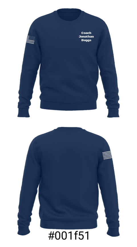 Crew Neck Sweatshirt, Coach Jonathan Buggs, Spirit Store, Teamtime, Team time, sublimation, custom sports apparel, team uniforms, spirit wear, spiritwear, sports uniforms, custom shirts, team store, custom team store, fundraiser sports, apparel fundraiser