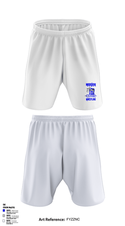 Marian High School Wrestling 1916456 Athletic Shorts With Pockets - 46