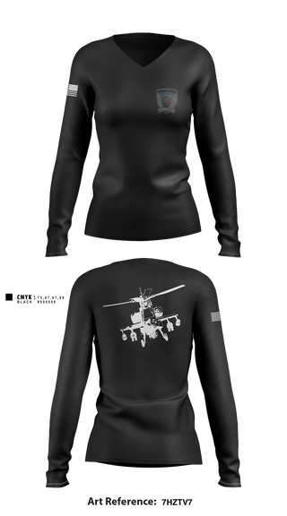 Women's Long Sleeve Vneck Shirt, A Co. 1-25 AB, Army, Teamtime, Team time, sublimation, custom sports apparel, team uniforms, spirit wear, spiritwear, sports uniforms, custom shirts, team store, custom team store, fundraiser sports, apparel fundraiser