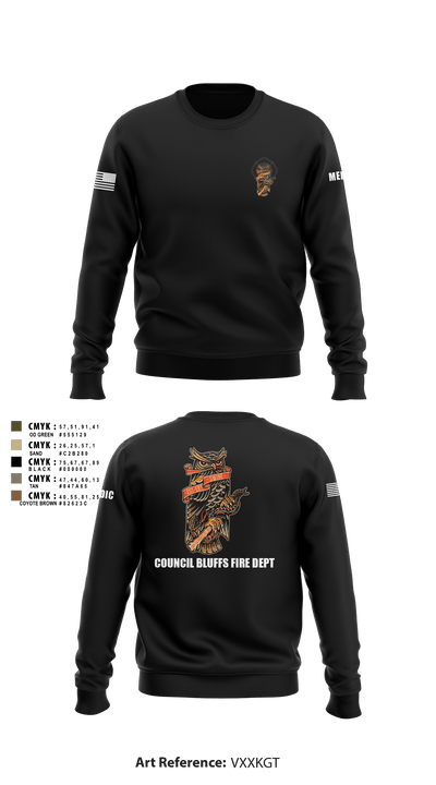 CBFD tac medics 89329509 Crew Neck Sweatshirt - 1