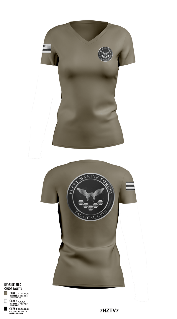 Women's Short Sleeve Vneck Shirt, , Marines, Teamtime, Team time, sublimation, custom sports apparel, team uniforms, spirit wear, spiritwear, sports uniforms, custom shirts, team store, custom team store, fundraiser sports, apparel fundraiser