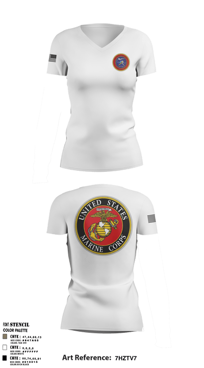 670 53429704 Women's Short Sleeve V-neck Shirt - 2