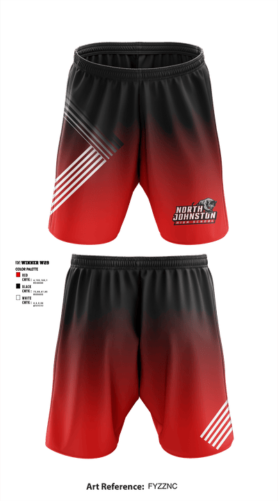 North Johnston High School Soccer 66285783 Athletic Shorts With Pockets - 1
