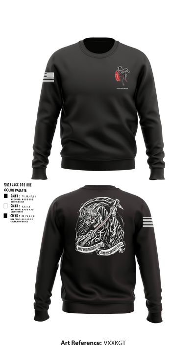 112th CRD112th CRD, 1SFG(A) 89961624 Crew Neck Sweatshirt - 1