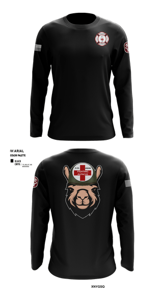 Long Sleeve Performance Shirt, WBAMCAlpha Company, WBAMC, Softball, Teamtime, Team time, sublimation, custom sports apparel, team uniforms, spirit wear, spiritwear, sports uniforms, custom shirts, team store, custom team store, fundraiser sports, apparel fundraiser