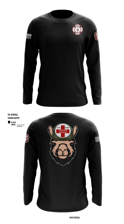 Alpha Company, WBAMC 94187438 Long Sleeve Performance Shirt - 10