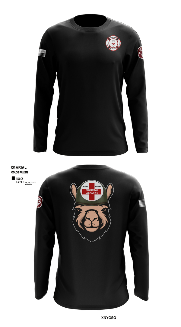 Long Sleeve Performance Shirt, WBAMCAlpha Company, WBAMC, Softball, Teamtime, Team time, sublimation, custom sports apparel, team uniforms, spirit wear, spiritwear, sports uniforms, custom shirts, team store, custom team store, fundraiser sports, apparel fundraiser