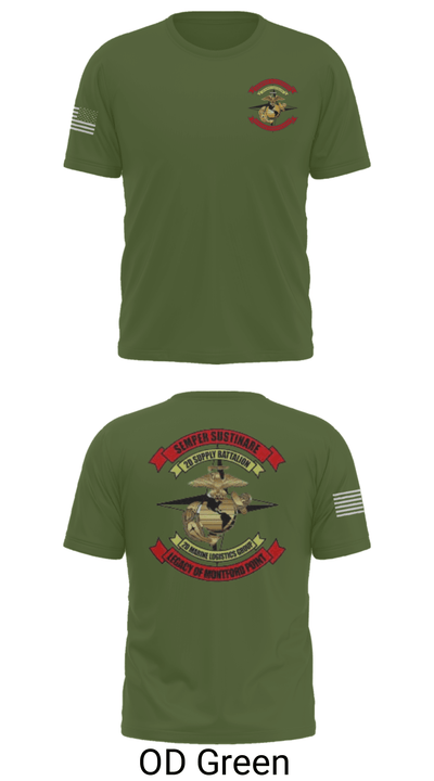 2nd Supply Battalion 27685177 Short Sleeve Performance Shirt - 34