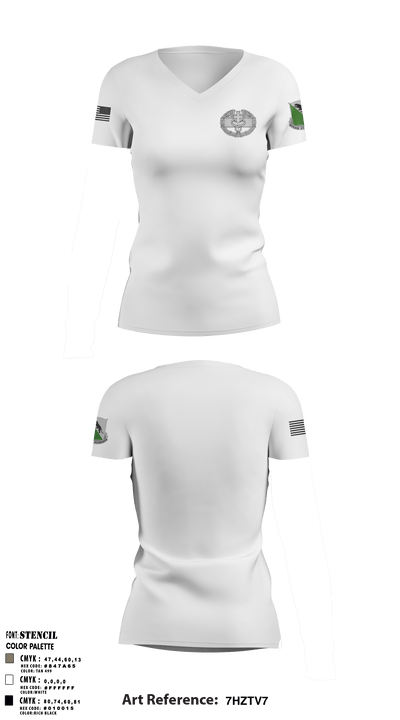 Medic 90130615 Women's Short Sleeve V-neck Shirt - 2