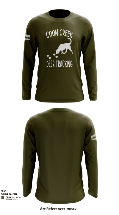Coon Creek Deer Tracking 80561059 Long Sleeve Performance Shirt - 4