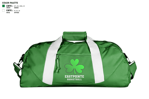 Duffle Bag, Eastpointe High School Basketball, Women's Basketball, Teamtime, Team time, sublimation, custom sports apparel, team uniforms, spirit wear, spiritwear, sports uniforms, custom shirts, team store, custom team store, fundraiser sports, apparel fundraiser