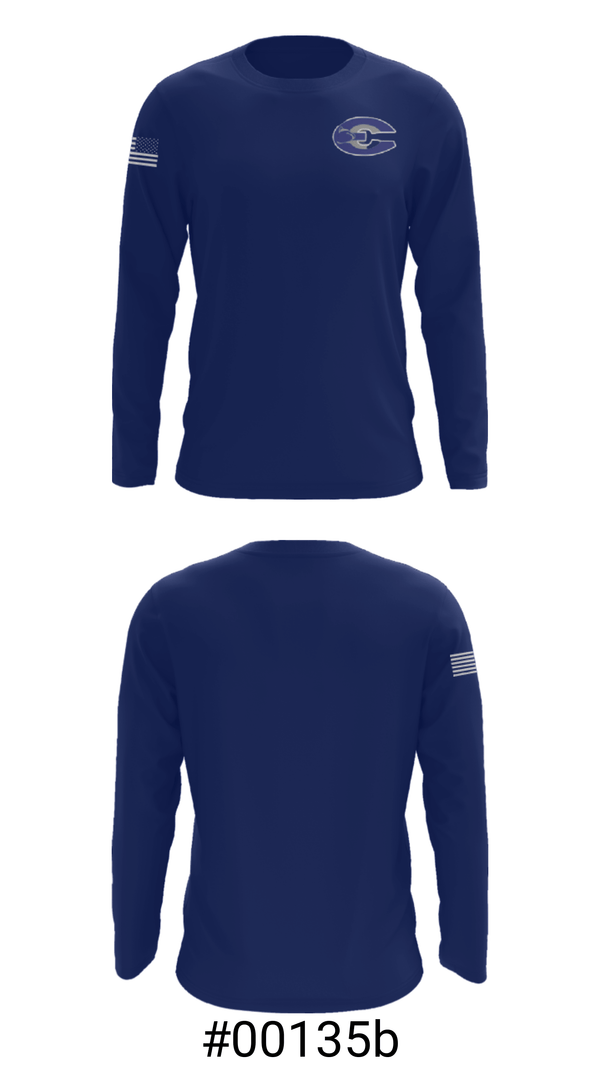 Long Sleeve Performance Shirt, Effingham County Middle School, Spirit Store, Teamtime, Team time, sublimation, custom sports apparel, team uniforms, spirit wear, spiritwear, sports uniforms, custom shirts, team store, custom team store, fundraiser sports, apparel fundraiser