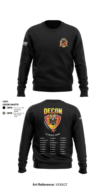 272 Chemical Decon 1 62690380 Crew Neck Sweatshirt - 11