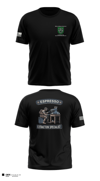 Old School Cotton Feel Shirt, Military Intelligence Detachment 1st Battalion 10th Special Forces Group (Airborne), Army, Teamtime, Team time, sublimation, custom sports apparel, team uniforms, spirit wear, spiritwear, sports uniforms, custom shirts, team store, custom team store, fundraiser sports, apparel fundraiser