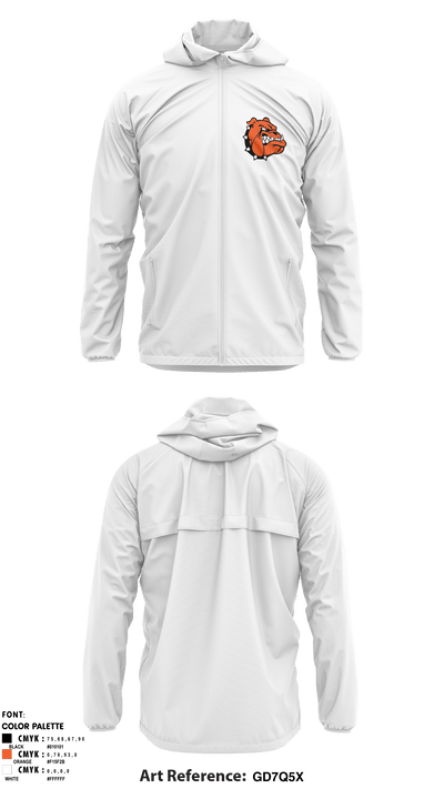 Waldron High School Track 38428946 Windbreaker - 1