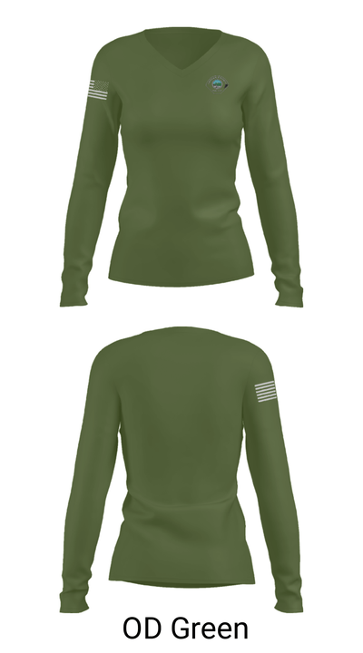 Crime Scene Unit 72242285 Women's Long Sleeve V-neck Shirt - 39