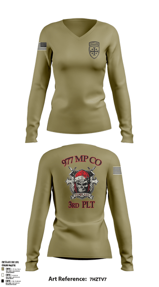 Women's Long Sleeve Vneck Shirt, , Army, Teamtime, Team time, sublimation, custom sports apparel, team uniforms, spirit wear, spiritwear, sports uniforms, custom shirts, team store, custom team store, fundraiser sports, apparel fundraiser